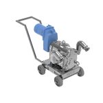 Hand-pushed mobile pump truck