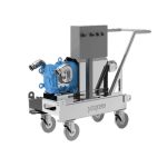 Hand-pushed mobile pump truck