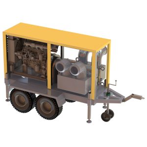 Trailer type mobile pump truck Trailer type mobile pump truck